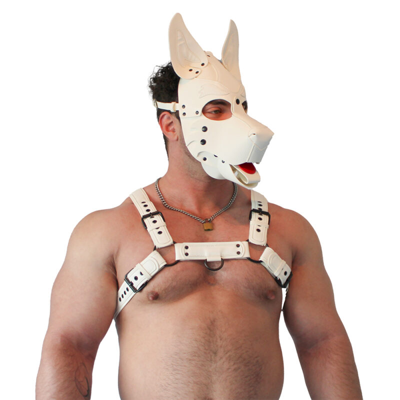 BRUTUS Vegan Puppy Harness White-White - Afbeelding 2