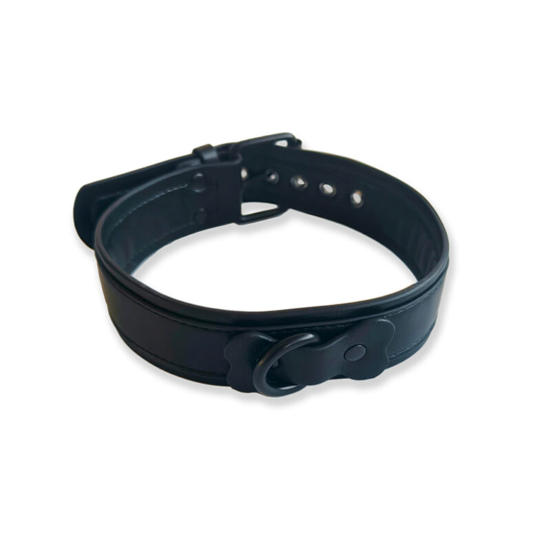 BRUTUS Vegan Puppy Collar Black-Black - Afbeelding 3