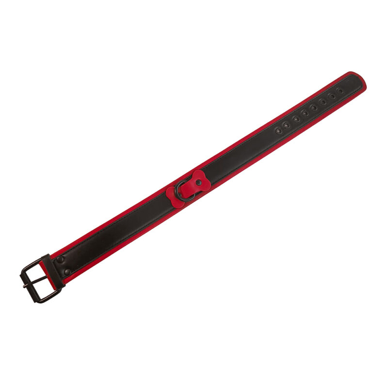 BRUTUS Vegan Puppy Collar Black-Red - Afbeelding 4