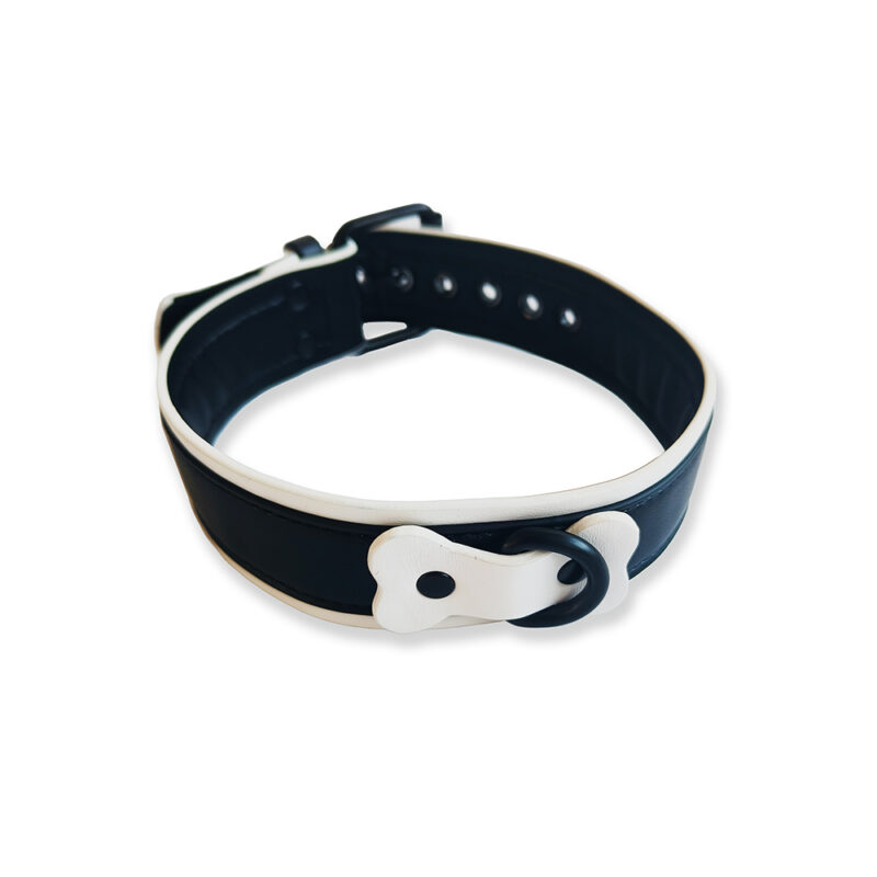 BRUTUS Vegan Puppy Collar Black-White - Image 2