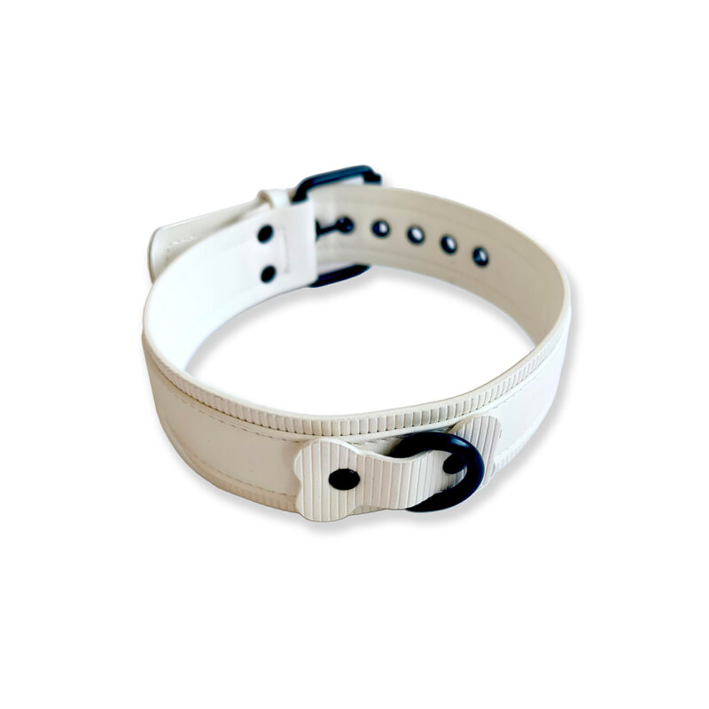 BRUTUS Vegan Puppy Collar White-White - Afbeelding 2