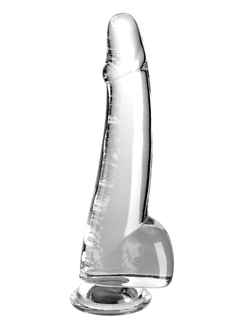 King Cock 10 Inch Cock with Balls (25,5 cm) - Clear