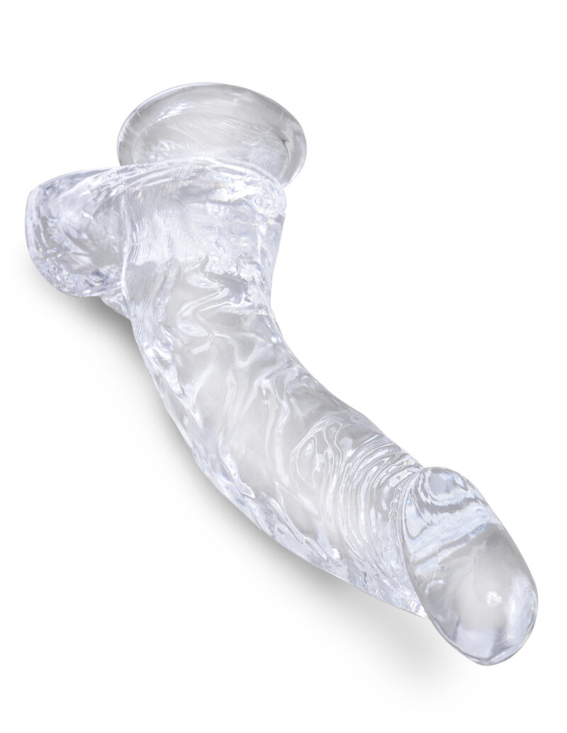 King Cock 7.5 Inch Cock with Balls (19 cm) - Clear - Afbeelding 2