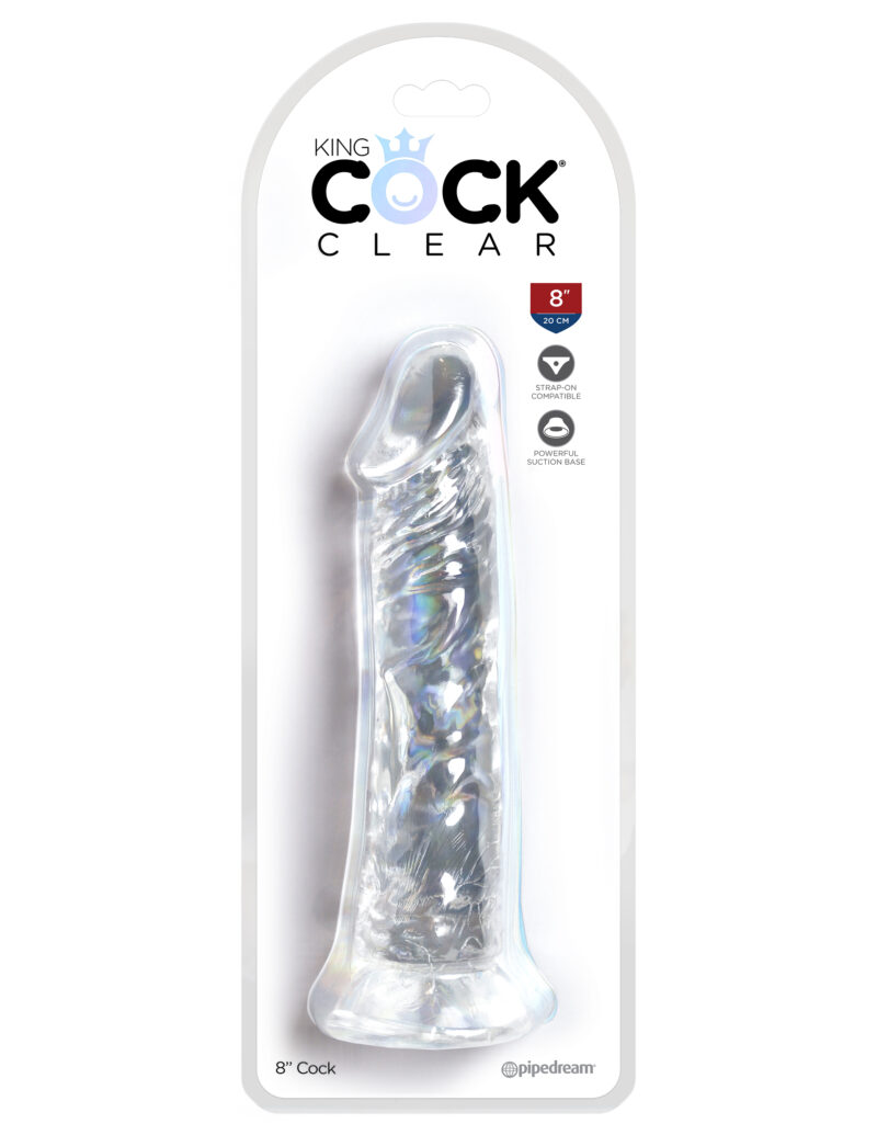 King Cock 8 Inch Cock (20,5 cm) - Clear - Afbeelding 5