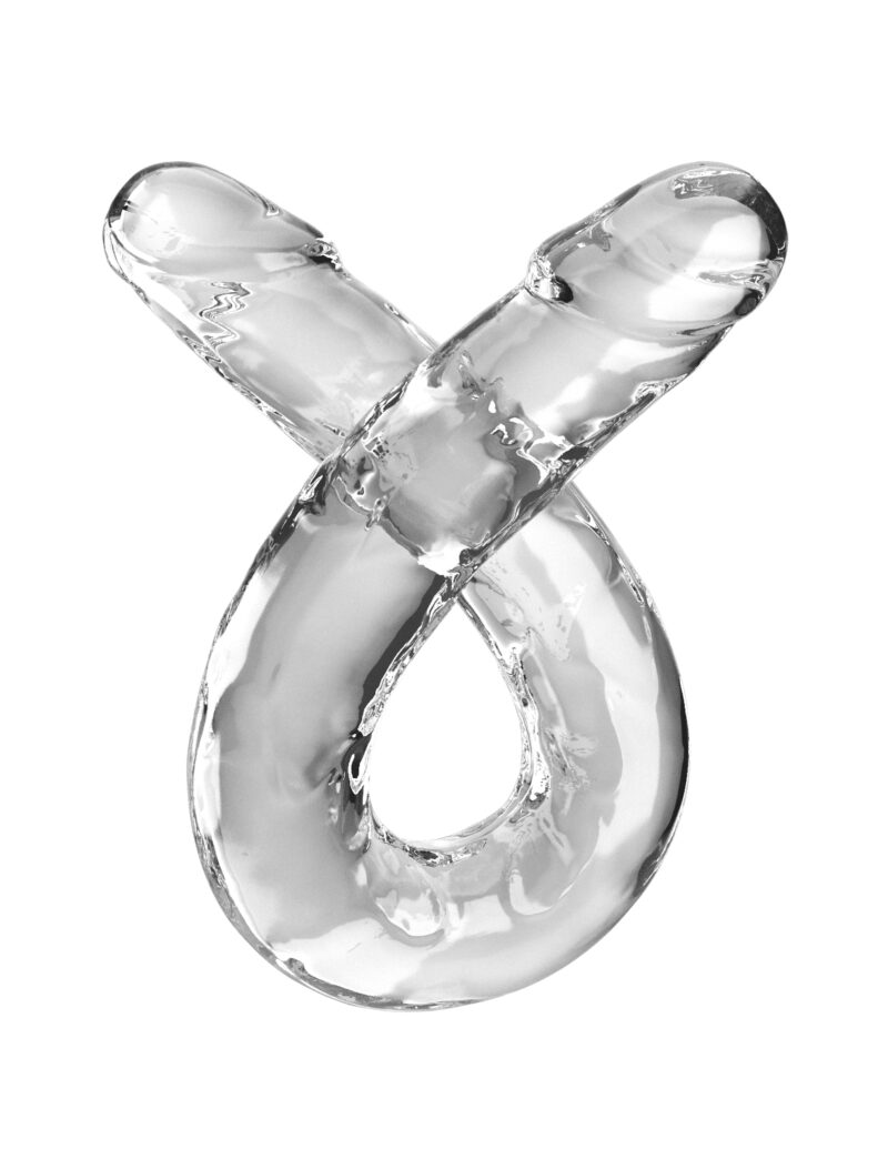 King Cock 18   Inch Double Dildo (45,5 cm) - Clear - Afbeelding 2