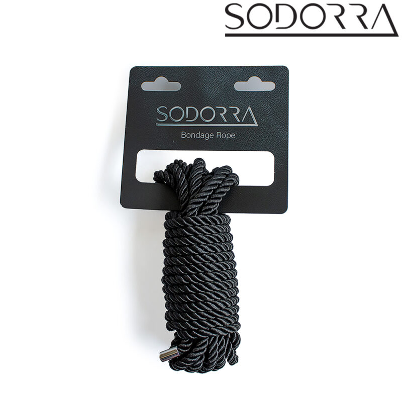 SODORRA Bondage Rope Black 5 m. - Afbeelding 2
