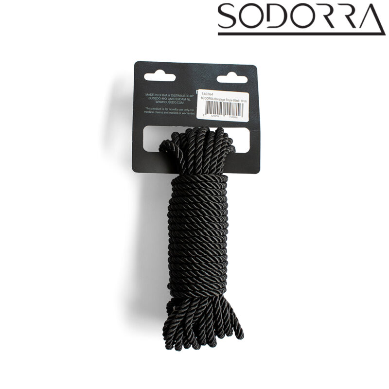 SODORRA Bondage Rope Black 10 m. - Afbeelding 3