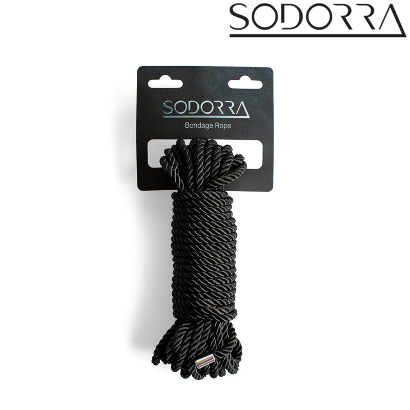 SODORRA Bondage Rope Black 10 m. - Afbeelding 2