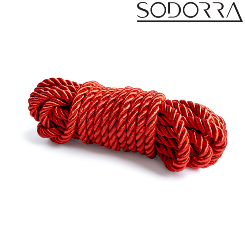 SODORRA Bondage Rope Red 5 m. - Afbeelding 4
