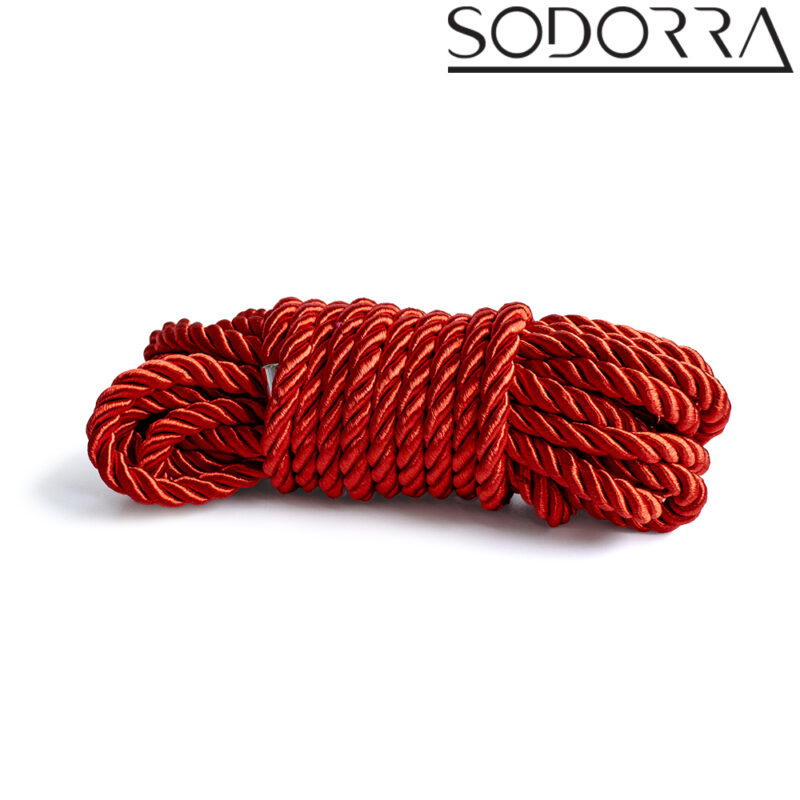 SODORRA Bondage Rope Red 5 m. - Afbeelding 5