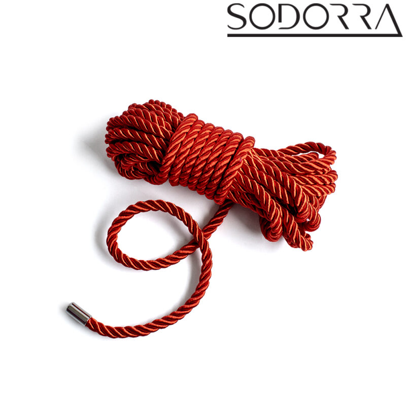 SODORRA Bondage Rope Red 5 m. - Afbeelding 6