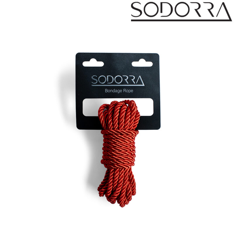 SODORRA Bondage Rope Red 5 m. - Afbeelding 2