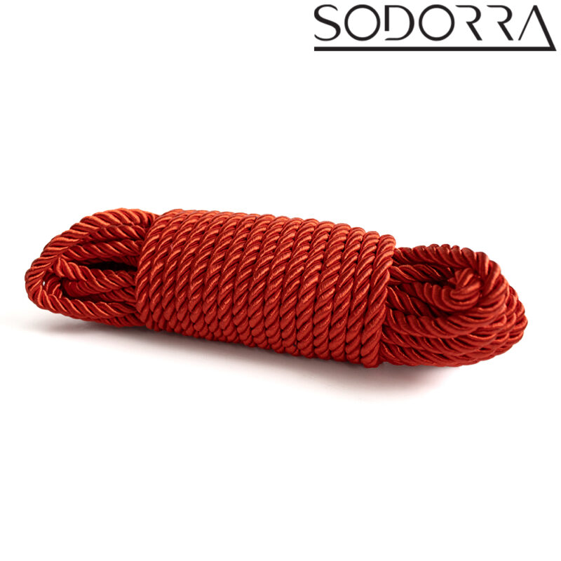 SODORRA Bondage Rope Red 10 m. - Afbeelding 5