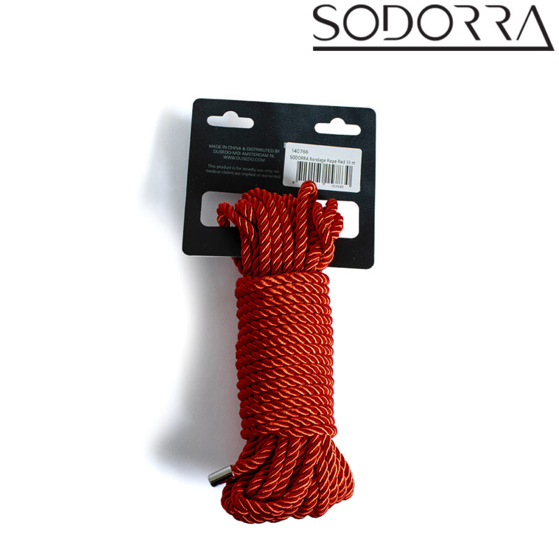 SODORRA Bondage Rope Red 10 m. - Afbeelding 3