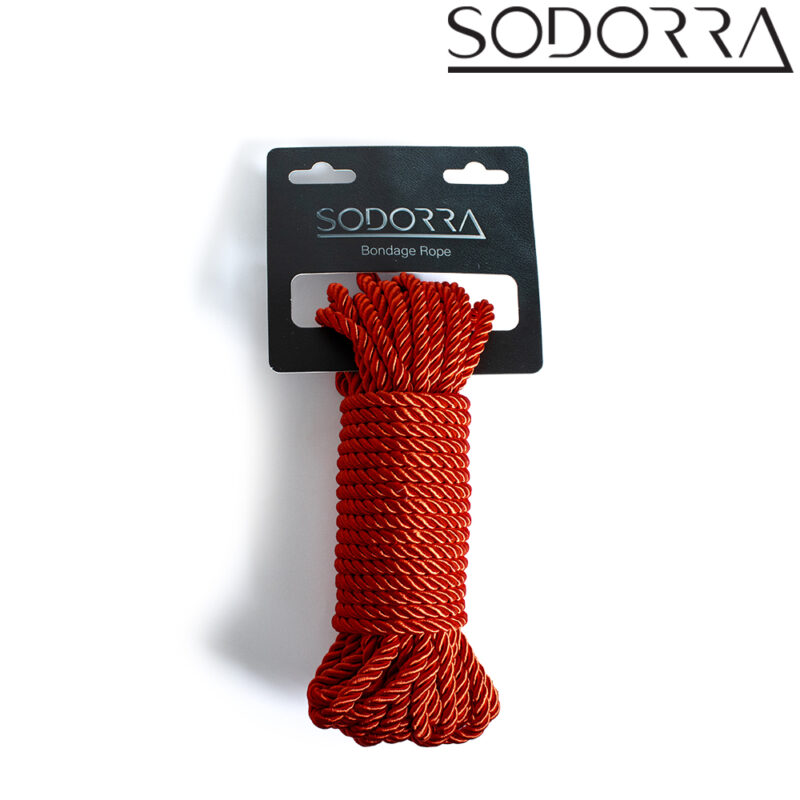 SODORRA Bondage Rope Red 10 m. - Afbeelding 2