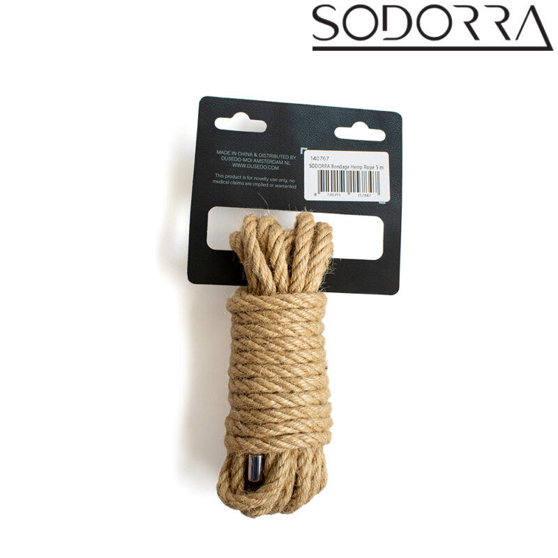 SODORRA Bondage Hemp Rope 5 m. - Afbeelding 3