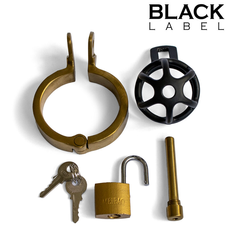 Weenie Locker Chastity Cage Black/Gold - Afbeelding 5