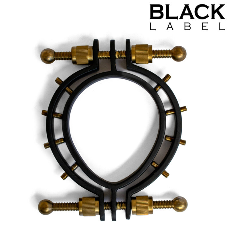 Pussy Clamp 2.0 w. Spikes Black/Gold - Afbeelding 3