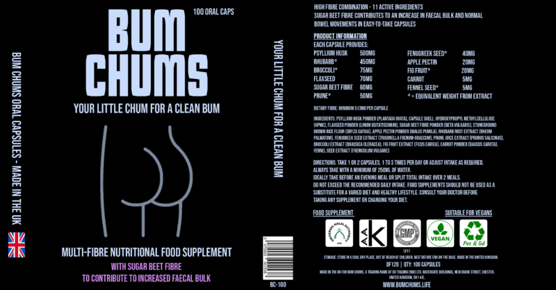 Bum Chums 100 Oral Caps - Image 5