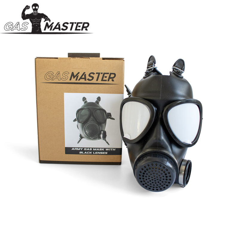 GASMASTER Army Gas Mask w Black Lenses - Afbeelding 8