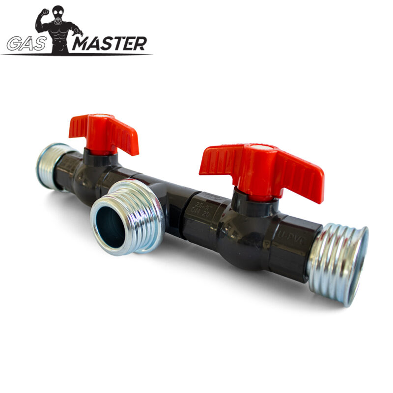 GASMASTER Air Selector T-Splitter w. Valves - Afbeelding 2