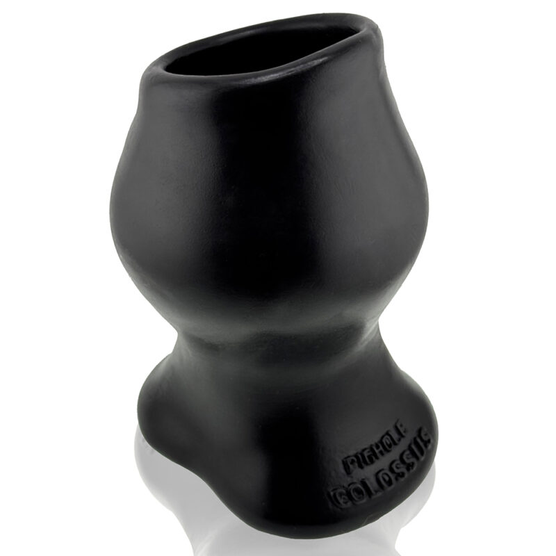 [SIL] COLOSSUS Pighole Tunnel Plug XXXXL Black - Afbeelding 4