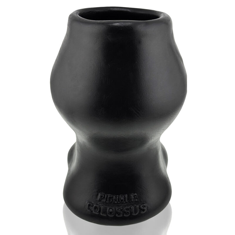 [SIL] SUPER MAX Pighole Tunnel Plug XXXL Black