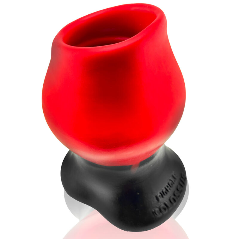 [SIL] COLOSSUS Pighole Tunnel Plug XXXXL Red Lava - Afbeelding 4