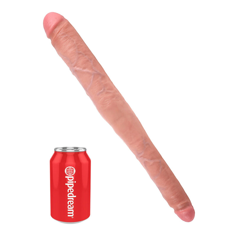 King Cock 16 Inch Tapered Double Dildo (40,5 cm) - Light - Afbeelding 3