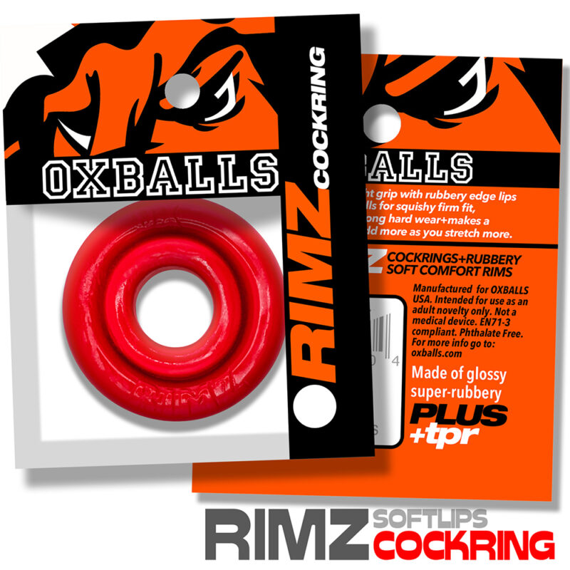 Oxballs RIMZ Softlips Cockring Red - Afbeelding 6