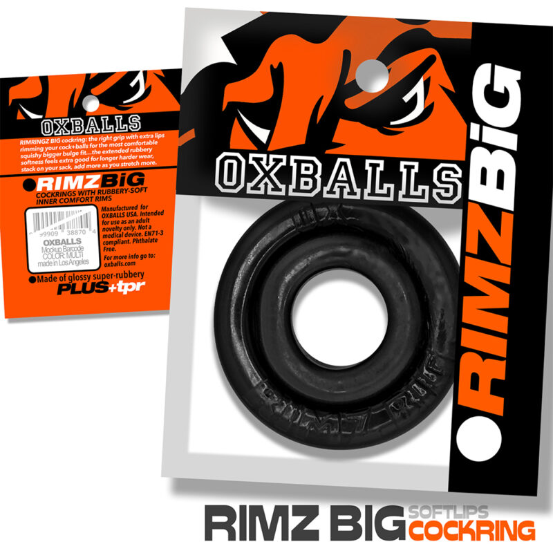 Oxballs RIMZ BIG Softlips Cockring Black - Afbeelding 6