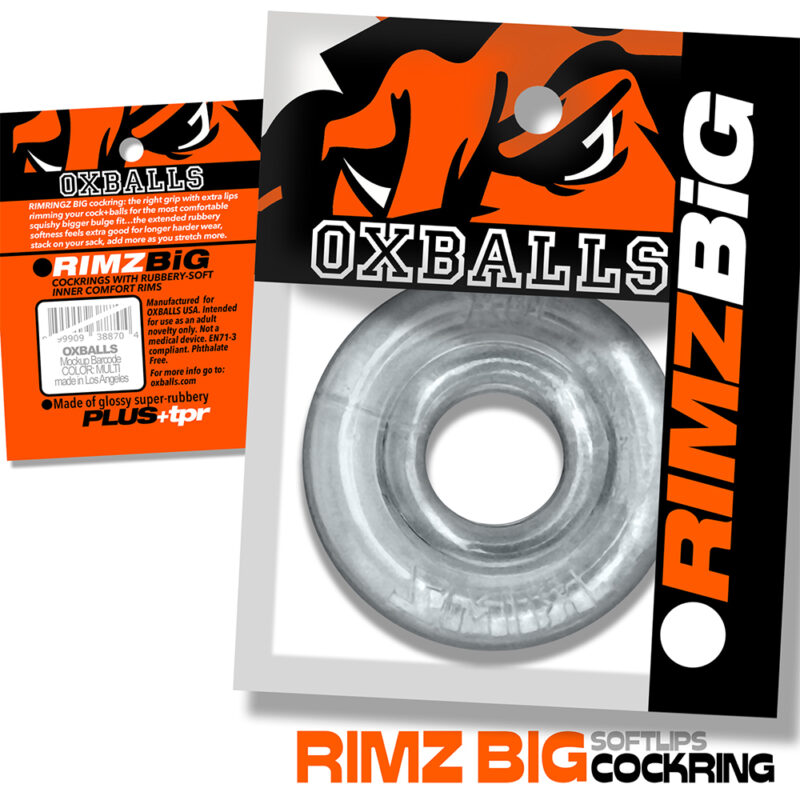 Oxballs RIMZ BIG Softlips Cockring Clear - Afbeelding 5