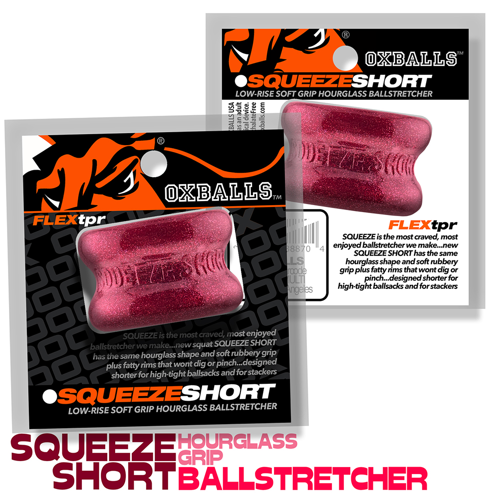 Oxballs SQUEEZE SHORT Ballstretcher Cherry Lips - Afbeelding 5