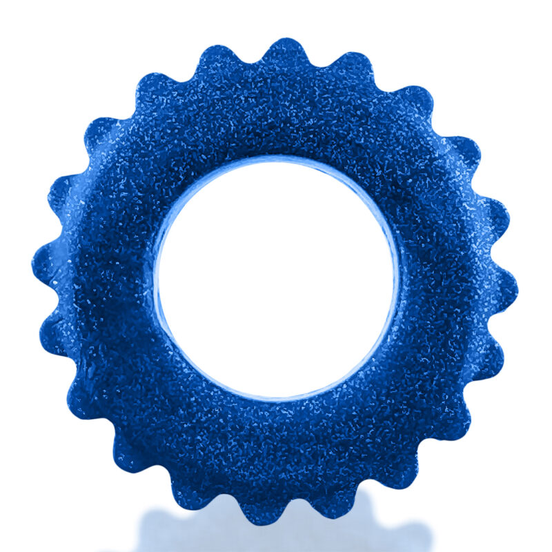 Oxballs PLUSHY Cockring Blue Fire - Afbeelding 3