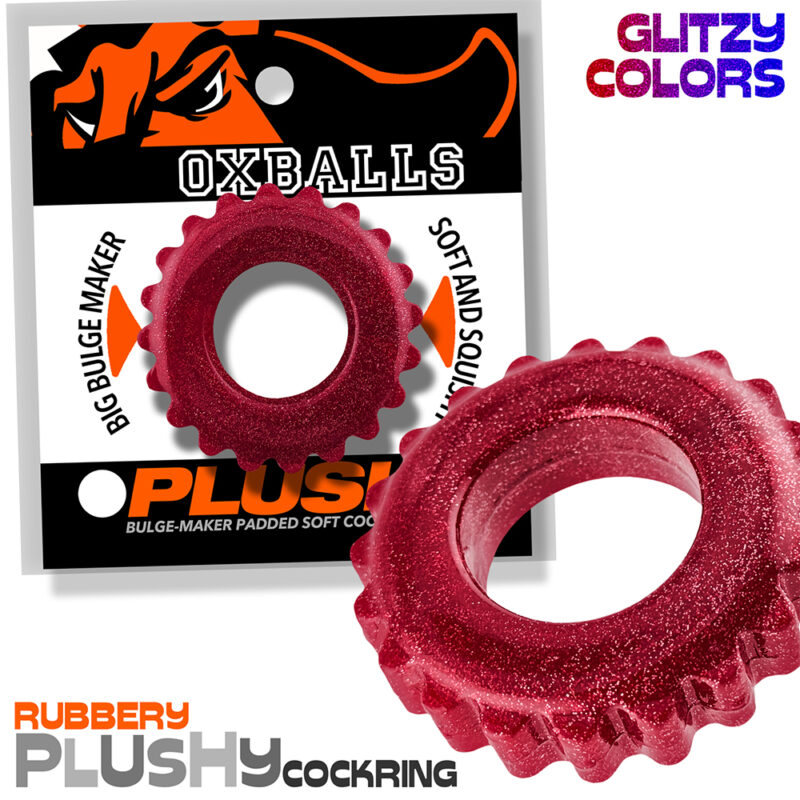 Oxballs PLUSHY Cockring Cherry Lips - Afbeelding 6