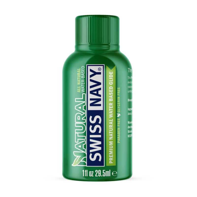 Swiss Navy Natural Water Based Lubricant 1 oz / 30 ml