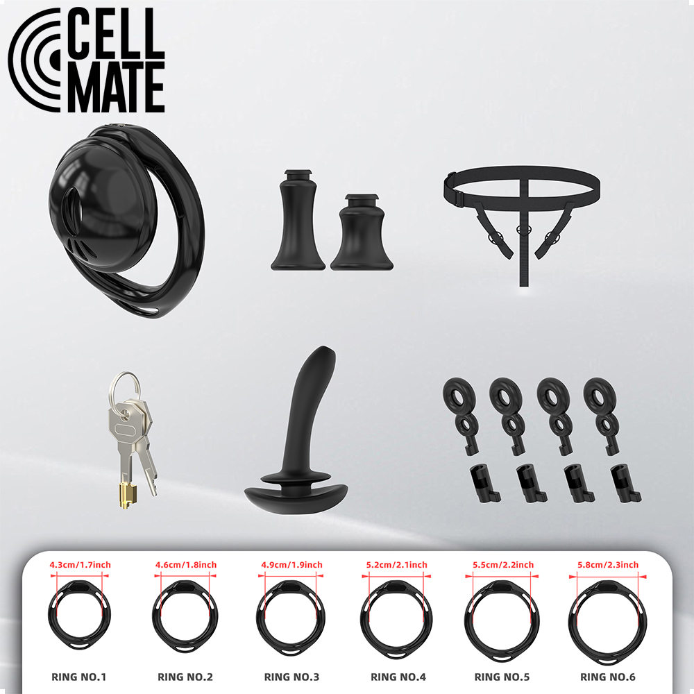 CELLMATE - Nero Chastity Cage Size 0 - Afbeelding 6