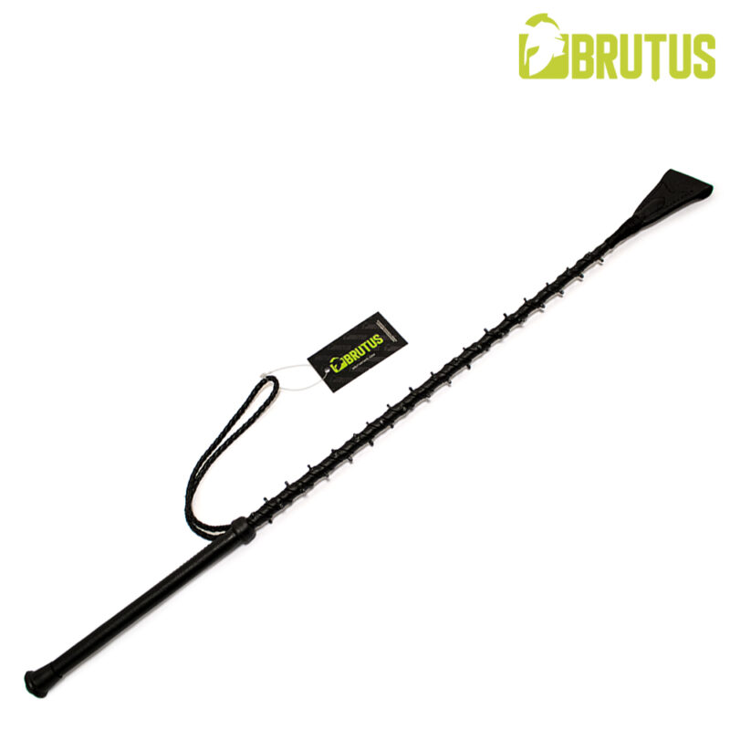 BRUTUS Leather Spiked Riding Crop